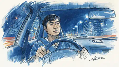 Driving at night and in bad weather