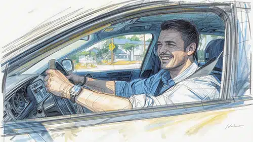 Driving along